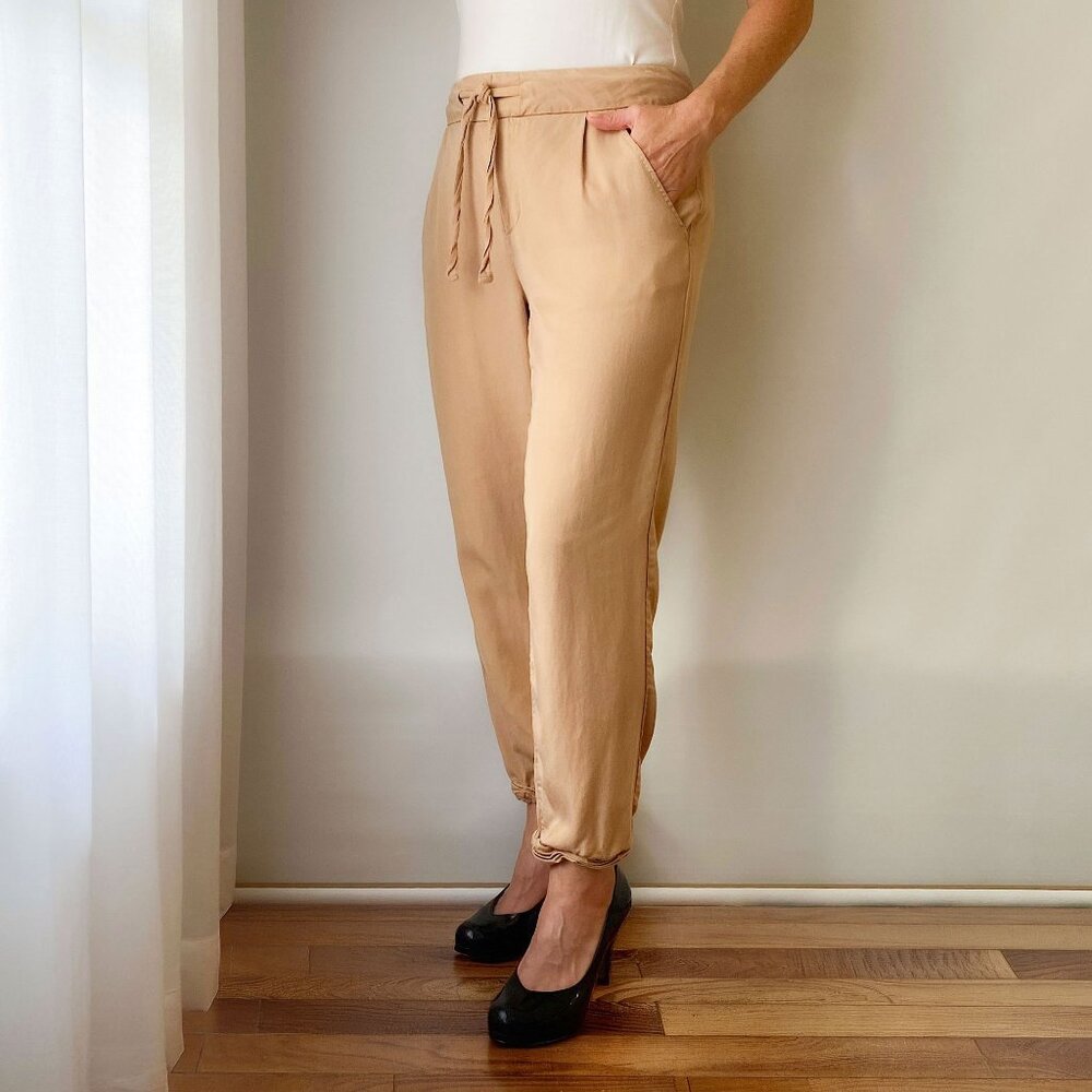 Max Jeans tan ankle pants
